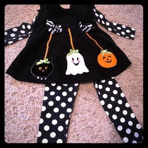 Toddler girls Halloween two-piece set, so cute!!!